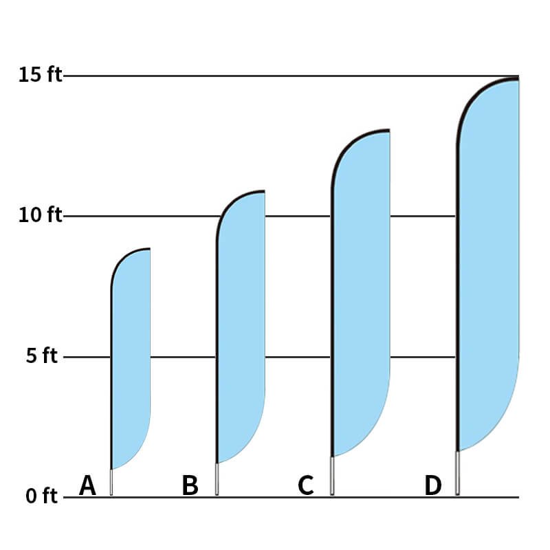 Feather Flag Size