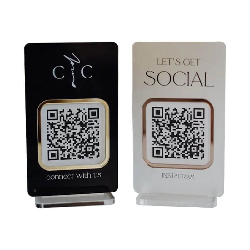 Acrylic Qr Code Sign