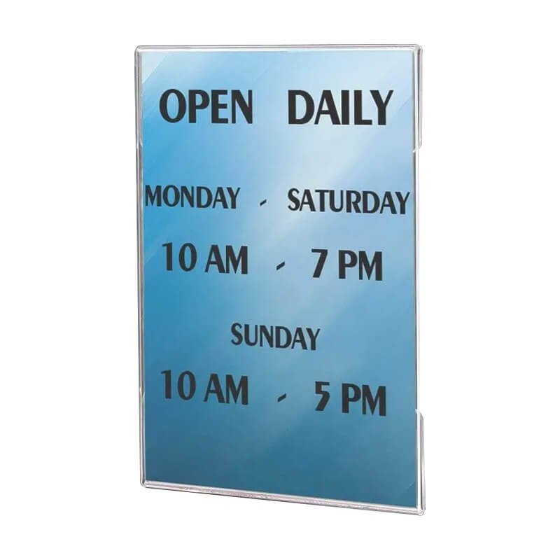 Wall Mount Acrylic Sign Holders