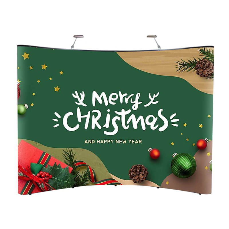 curved pop up display