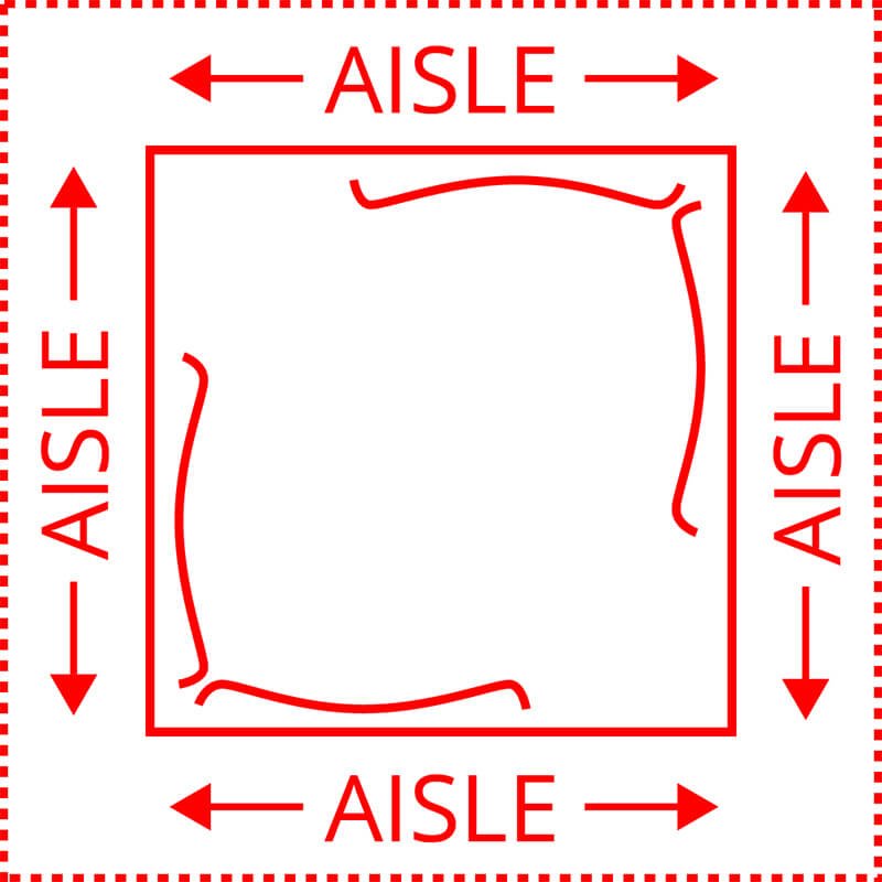 island booth diagram