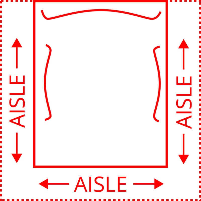 peninsula booth diagram