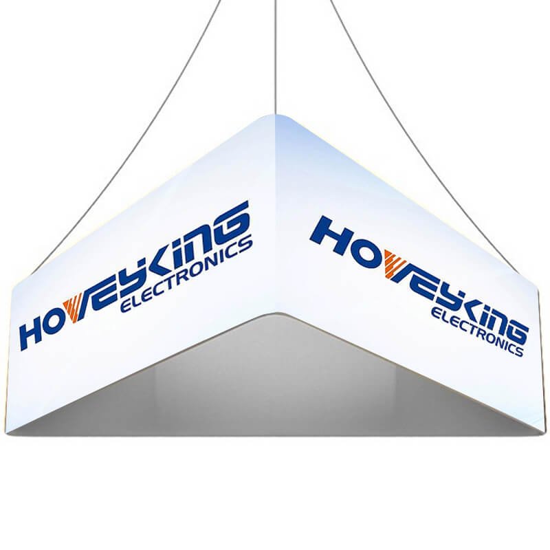 Triangle Shaped Trade Show Hanging Banners