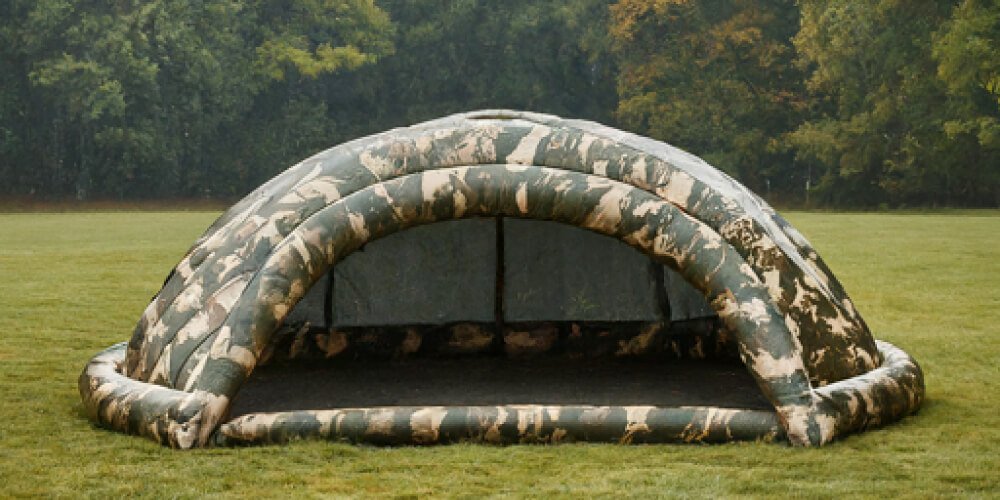 What should I do if my inflatable tent breaks