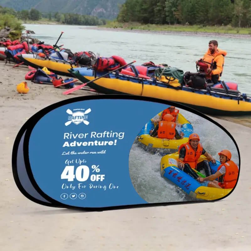 Rafting Advertising Pop Out Banners