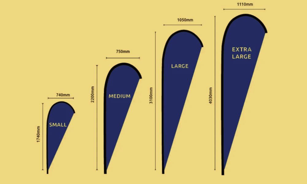 Choosing the Right Size for Your Teardrop Banner